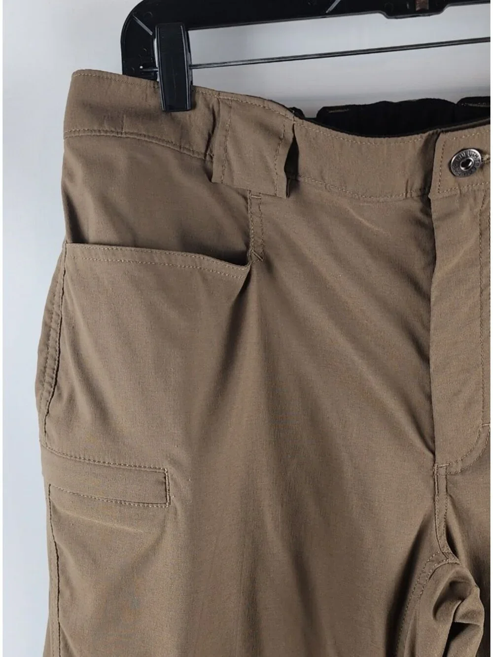 Duluth Trading Pants Mens Lx30 Flex Dry On The Fly Relaxed Brown Cargo